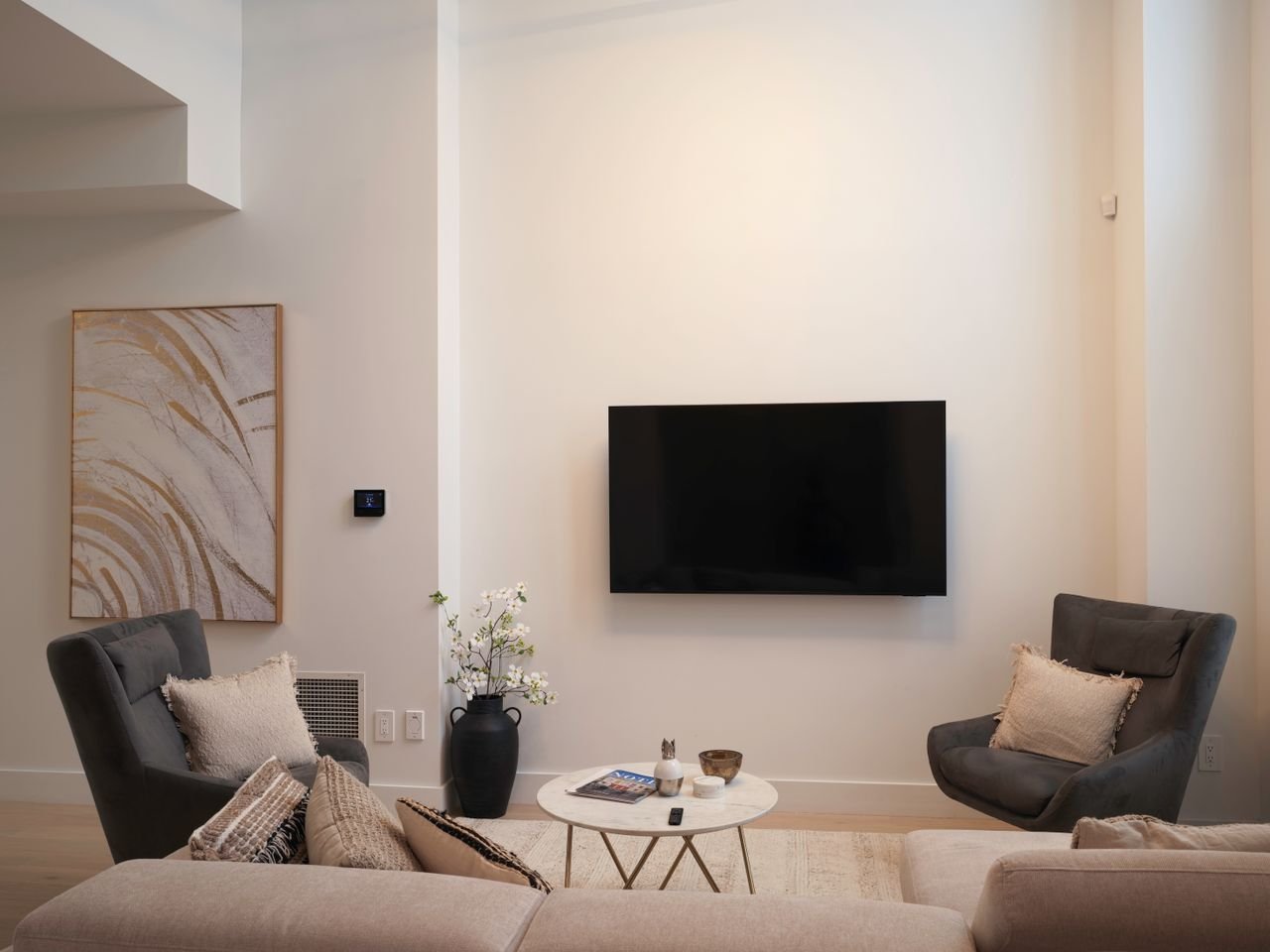 Condo Library and Lounge Design